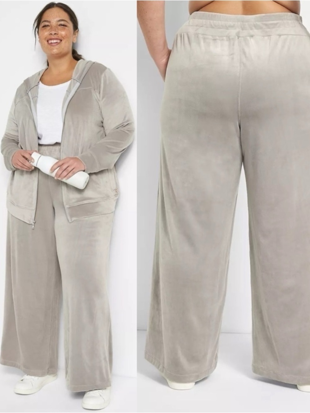 Lane Bryant Livi Velvet Wide Leg Pants